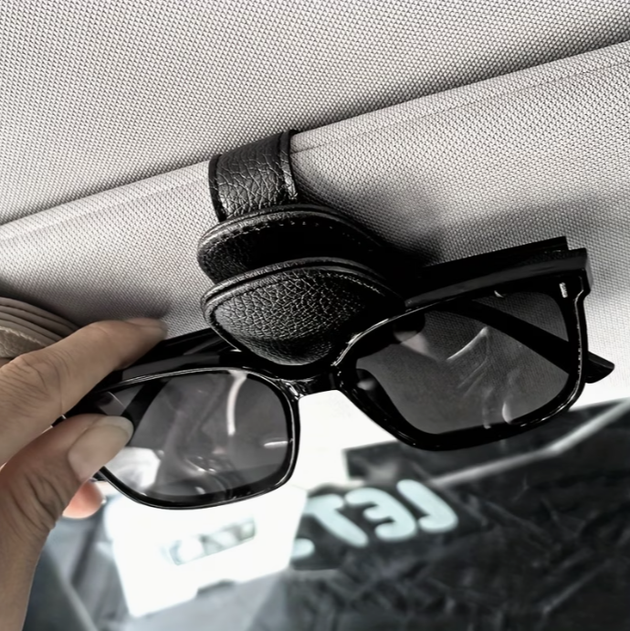 Porte lunettes pour pare-soleil